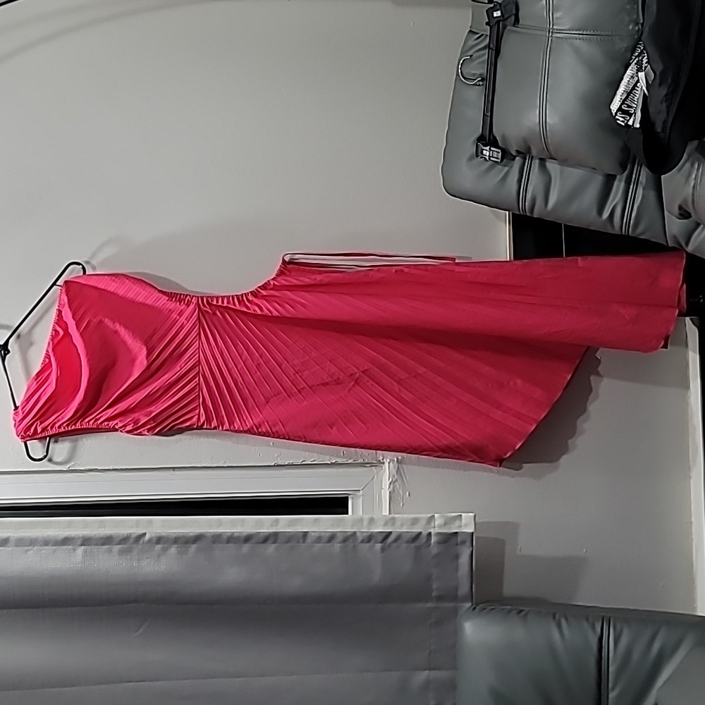 Hot pink dress